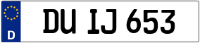 Truck License Plate